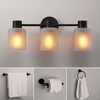 Matte Black  Frosted Glass Shades