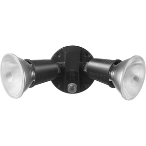 GLOBE 240 W Twin Head White Hardwired Switch Activated Security Flood Light, Spotlight, Outdoor, Outside House Lights(Black  Automatic)