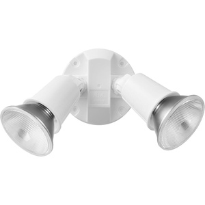 GLOBE 240 W Twin Head White Hardwired Switch Activated Security Flood Light, Spotlight, Outdoor, Outside House Lights(White  Switch)