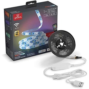 GLOBE Electric 50115 Collection Smart Strip Light, Multicolor(6.6 Feet)