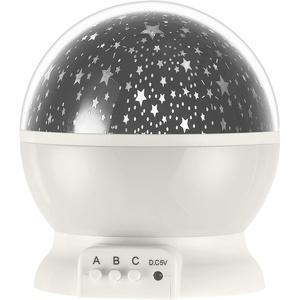 Globe Electric 13849 Multicolor Changing LED Integrated Rechargeable Silicone Night Light, Lion, Tap Button Switch, White, Modern Lighting for Bedroom, Nursery, Playroom, Nightstand(Celestial)