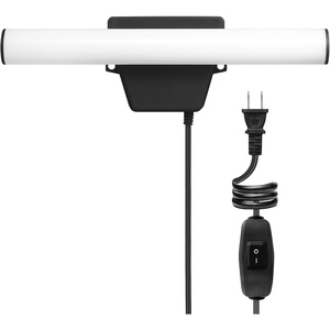 Globe Electric 17000185 14W LED Integrated Outdoor Linear Flood Light, Black Finish, Spotlight, Security Light, 1200 Lumens, in-Line Rocker Switch, 10-Foot Cord, Hanging Lamp, LED Lights