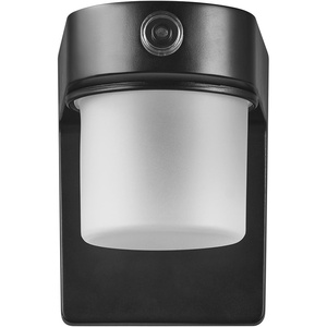 Globe Electric 17000190 14W Curved Head Black 1200 Lumens Hardwired Automatic Dusk to Dawn Outdoor Integrated LED Flood Light Security Light, Spotlight, Outside House Lights(Black  1000 LM)