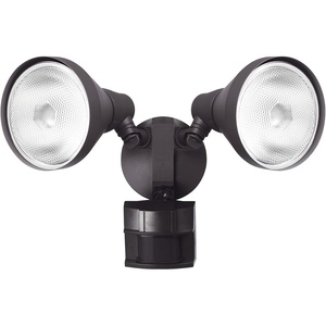 Globe Electric 17000272 180-Degree 240 W Twin Head Bronze Hardwired Motion Sensor Security Flood Light, Spotlight, Outdoor, Outside House Lights(Bronze)