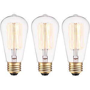 Globe Electric 40W Equivalent Soft White (2000K) Edison Candelabra Amber Glass Dimmable LED Light Bulb 31355, 1-Pack, B10 Vintage(S60 (40 Watt))