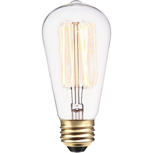 Globe Electric 40W Equivalent Soft White (2000K) Edison Candelabra Amber Glass Dimmable LED Light Bulb 31355, 1-Pack, B10 Vintage(S60 (60 Watt))