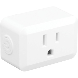 Globe Electric 50329-U Wi-Fi Smart Plug Mini, No Hub Required, 1 Grounded Outlet, White (1-Pack, 15A), Home Automation, Outlet Extender, Electronics, Smart Home, Works with Alexa, Google Home, Echo(1 Count (Pack of 1))