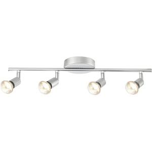 Globe Electric 58932 Payton Collection 4 Bar Track Light, Matte Silver, Bulb Not Included(Matte Silver)