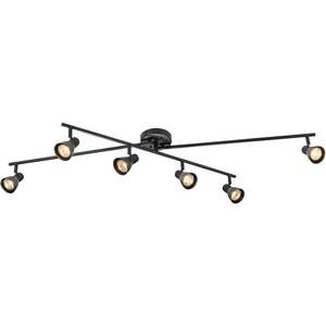Globe Electric 59969 Tempo 5-Light Foldable Track Lighting, Matte Black(Black  Clara 6-Light)
