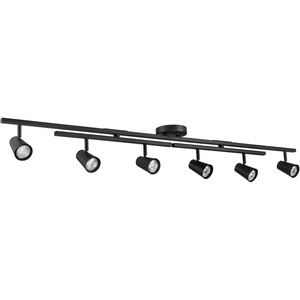 Globe Electric 59969 Tempo 5-Light Foldable Track Lighting, Matte Black(Black  Ford 6-Light)
