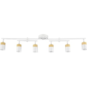 Globe Electric 59969 Tempo 5-Light Foldable Track Lighting, Matte Black(White  Hudson 6-Light)