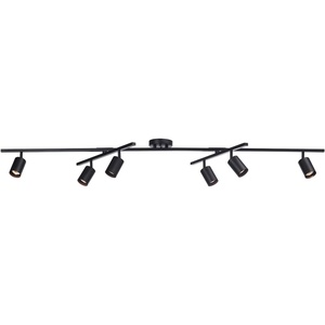 Globe Electric 59969 Tempo 5-Light Foldable Track Lighting, Matte Black(White  Waylon 6-Light)