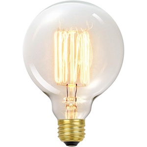 Globe Electric 60W Vintage Edison G30 Vanity Tungsten Incandescent Filament Light Bulb, E26 Standard Base, 245 Lumens(1 Count (Pack of 1))