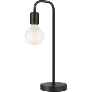 Globe Electric 67433 Holden 18″ Table Lamp, Matte Brass, Modern, Night Stand, Bedroom Décor, Living Room, Bedside Light(Black)