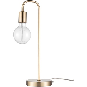 Globe Electric 67433 Holden 18″ Table Lamp, Matte Brass, Modern, Night Stand, Bedroom Décor, Living Room, Bedside Light(Matte Brass)