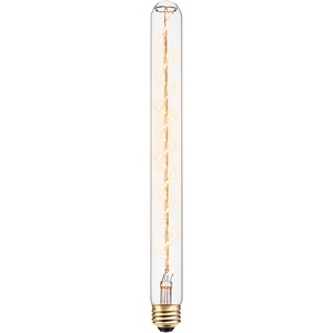 Globe Electric 83006 Oversized Vintage Edison Tube 60W Clear Glass Dimmable Incandescent Light Bulb, E26 Base, 220 Lumens,83006(1 Count (Pack of 1))