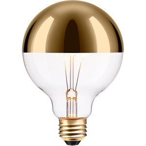 Globe Electric 84649 40W Gold Designer Vintage Edison Oro Incandescent Light Bulb, E26 Base, 220 Lumens(1 Count (Pack of 1))
