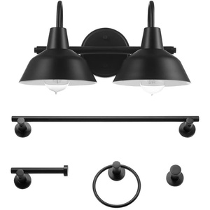 Globe Electric 91002728 Brooklyn 2 Light 16″ Wide Vanity Light – Matte Black