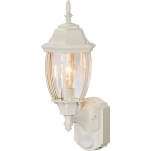 Globe Electric Heath Zenith HZ-4192-WH Six-Sided Die-Cast Aluminum Lantern, White with Beveled Glass, Bulb Not Included(White)