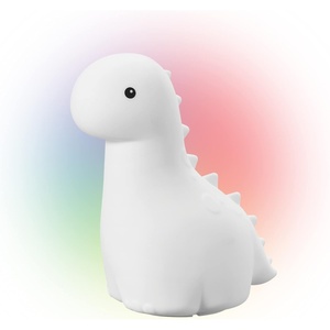 Globe Electric Multicolor LED Silicone Night Light, Brontosaurus Tap Light, Rechargeable, Color Changing, Soft BPA-Free Body, Kids Nursery Décor, 13848