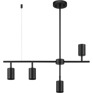 Globe Electric Pratt 4-Light Track Lighting, Matte Brass, Gold(Black  Hadid)