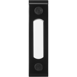Heath Zenith 18000216 Wired Push Doorbell Button, Black, Metal, Lighted, Surface Mount, Home Improvement, Outdoor, House Accessory