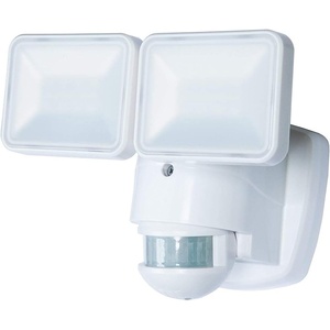 Heathco HZ-5846-WH Motion Activated Security Light, 180 deg Sensing, 1250 lumens, LED Lamp, White, 120 VAC, 60 Hz