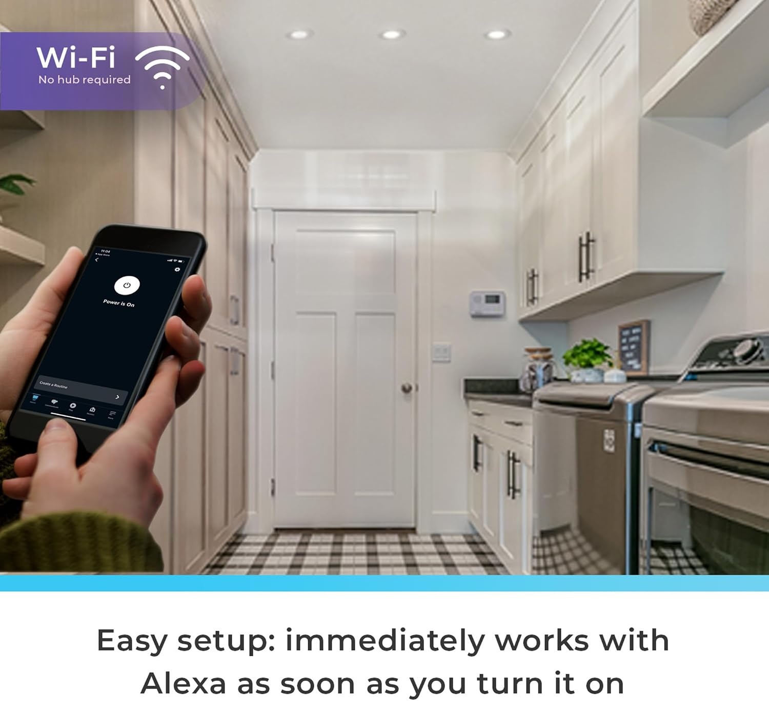 image:imageGlobe Electric 50594 Works with Alexa Only WiFi Smart Multicolor Changing RGB Tunable White Frosted LED Light Bulb Voice Activated 2000K 5000K BR30 Shape E26 Base 85W Energy Star