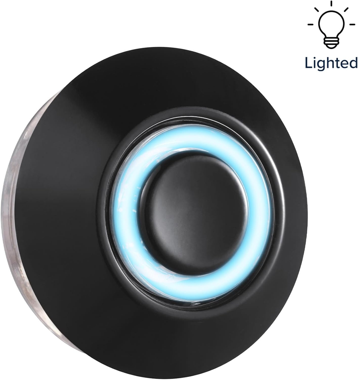 image:imageGlobe Electric 91009235 Heath Zenith Metal Wired Lighted Push Doorbell Button Black