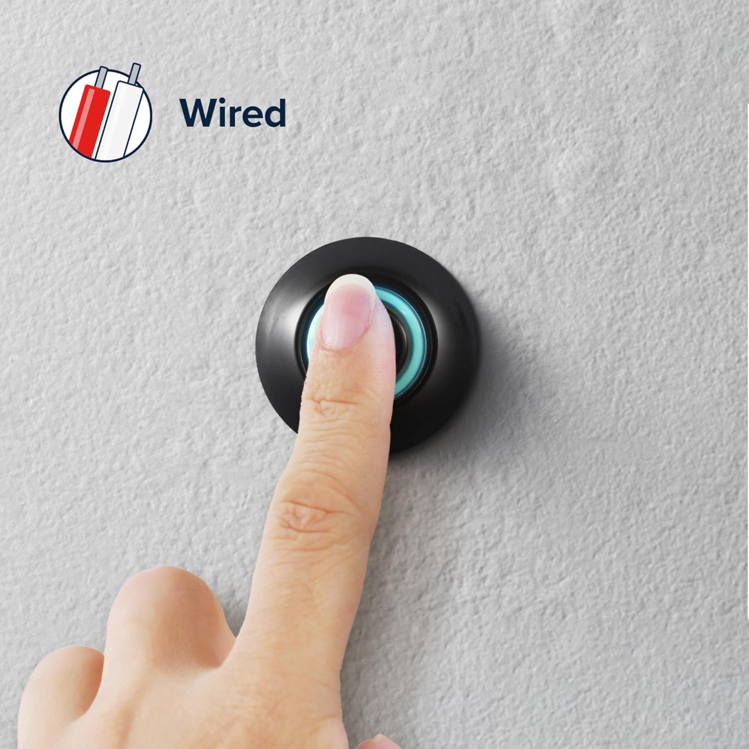 image:imageGlobe Electric 91009235 Heath Zenith Metal Wired Lighted Push Doorbell Button Black