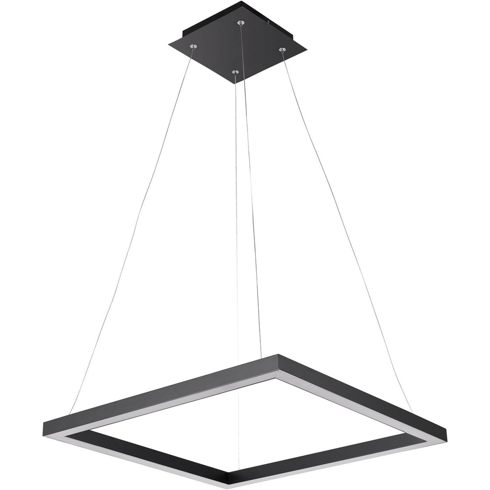 image:imageBari 1Light Pendant Black Matte Finish Brass Accents Half Opal Glass Shade