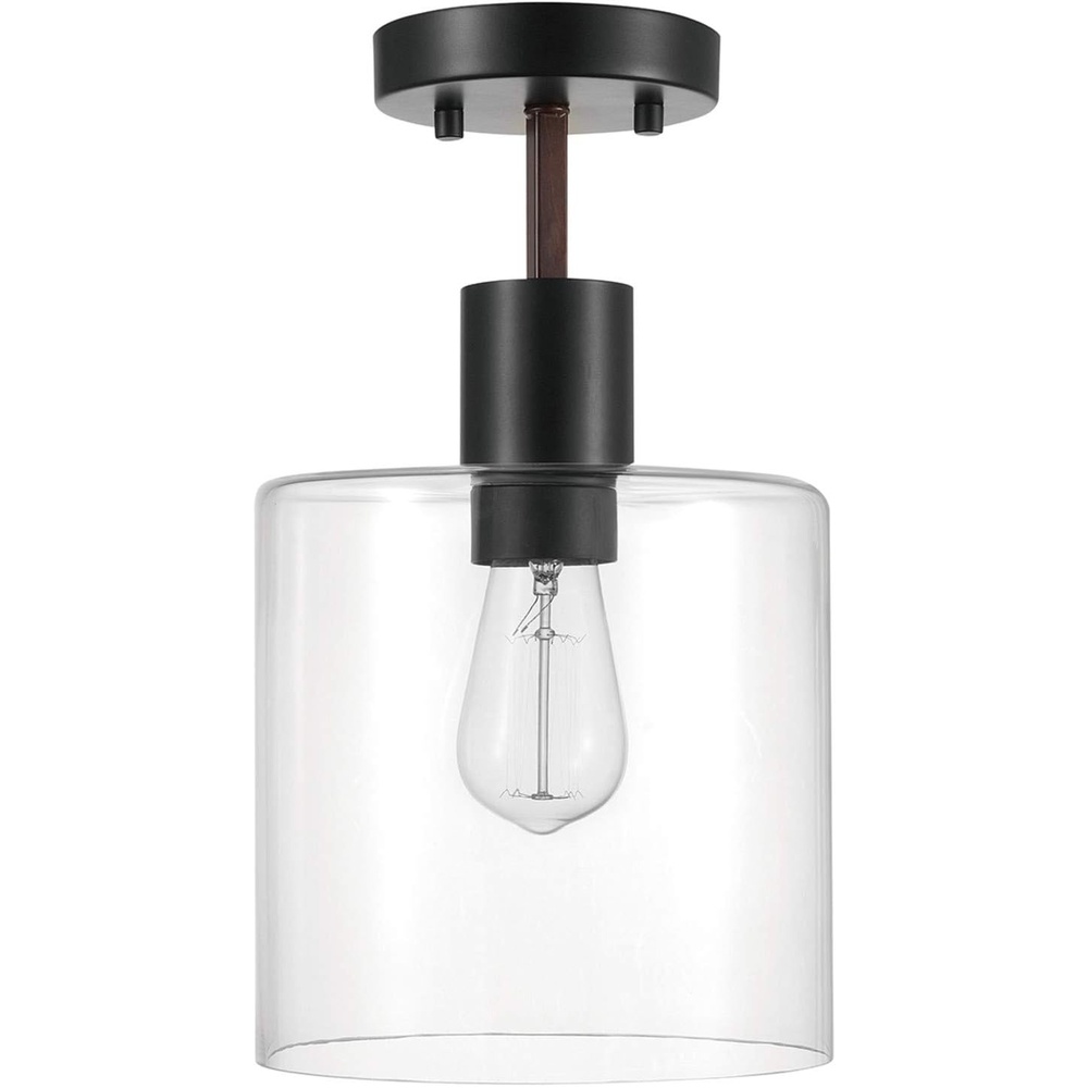 image:imageGLOBE Electric 60982 Sedona SemiFlush Mount Matte Black