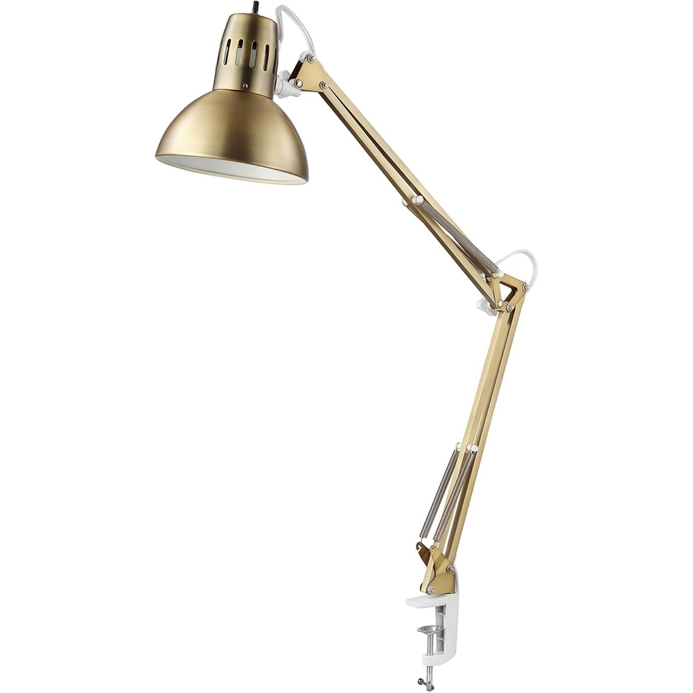 image:imageGlobe Electric 52847 Architect 33 Tall Swing Arm Desk Lamp Matte Brass