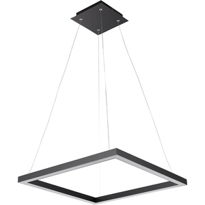 Bari 1-Light Pendant, Black, Matte Finish, Brass Accents, Half Opal Glass Shade