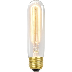 Globe Electric 01322 60W Vintage Edison T10 Radio Tube Incandescent Filament Light Bulb, E26 Base, 245 Lumens(1 Count (Pack of 1))