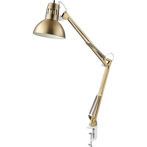 Globe Electric 52847 Architect 33″ Tall Swing Arm Desk Lamp – Matte Brass