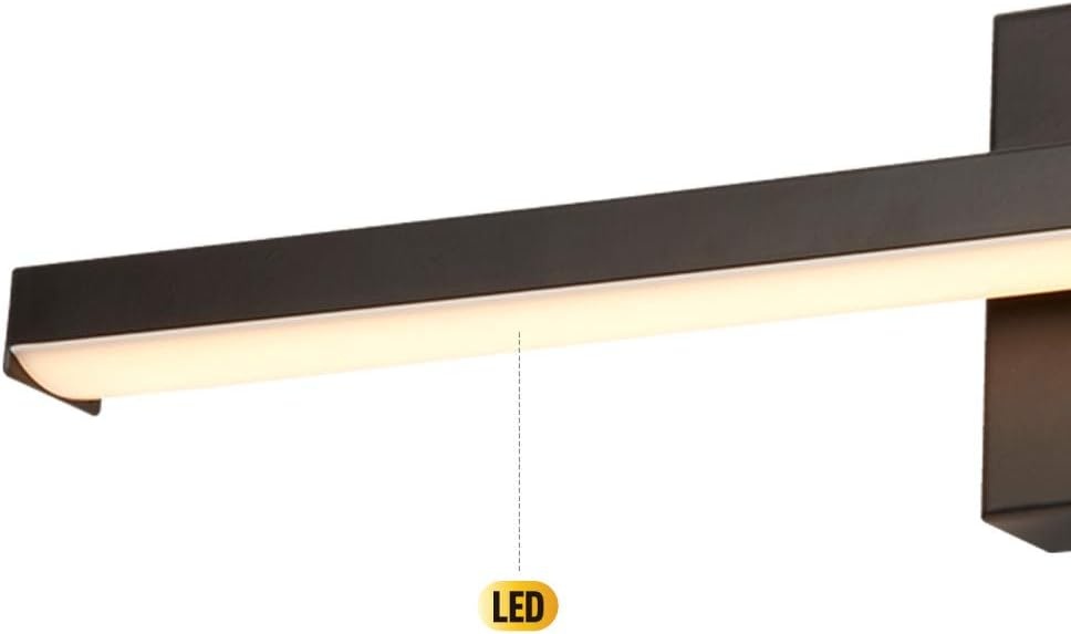 image:imageGlobe Electric 51533 Jensen 30W Led Integrated Vanity Light Black Frosted Diffuser 1000 Lumens 3000 Kelvin Warm White 80 CRIBlack