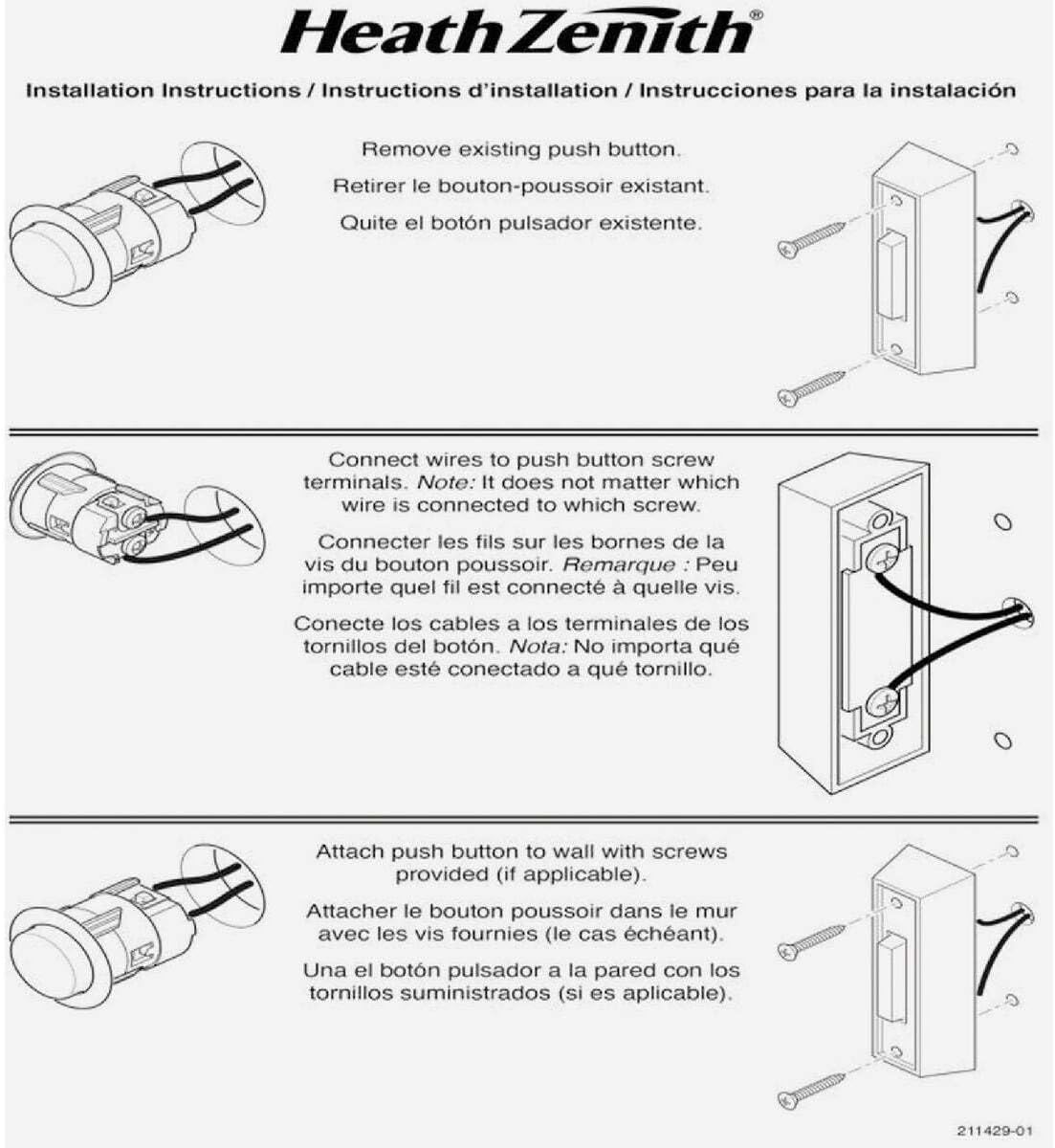 image:imageWireless White Battery Operated Doorbell Kit