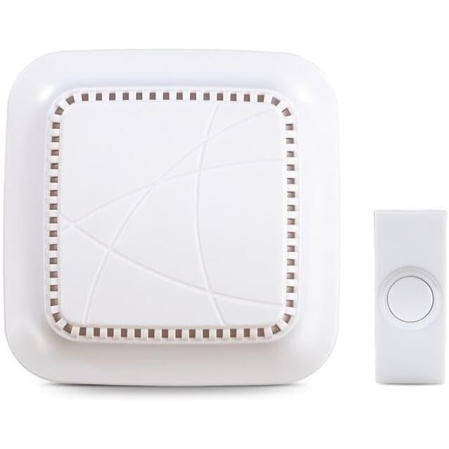 image:imageWireless White Battery Operated Doorbell Kit